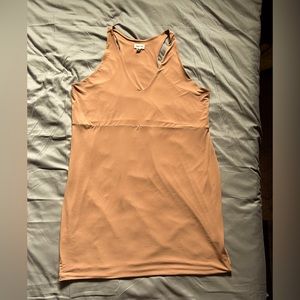 OPEN EDIT nude body con Racerback v-neck dress. Size 3x